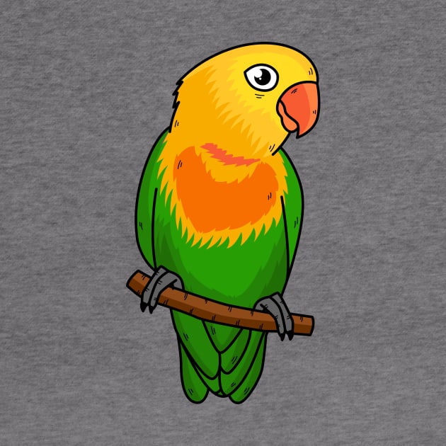 Cute lovebird cartoon parrot by Cartoons of fun